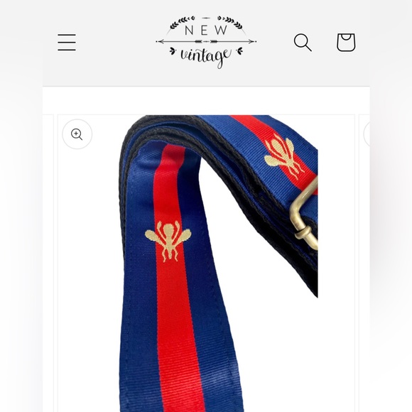 New Vintage “R U Buzzed” Guitar Handbag Strap - Picture 4 of 10